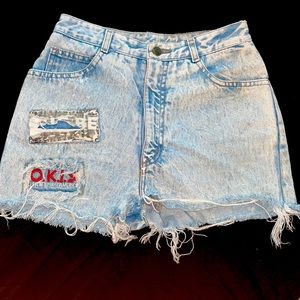 Vintage Distressed high waisted shorts